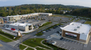 aerial view of Goshen CT Plaza