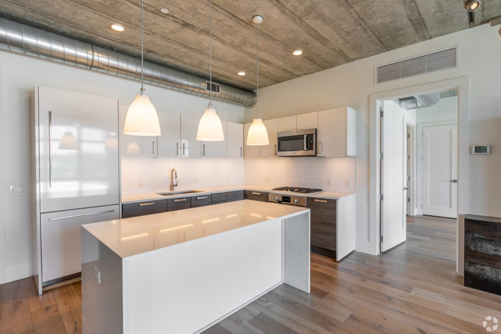modern kitchen in a JLofts Apartment